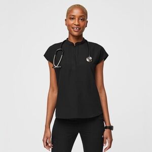Figs black Rafaela Oversized Scrub Top size XXS